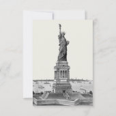 New York City Destination NYC Wedding RSVP Karte (Rückseite)