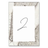 New York City Destination NYC Wedding Tischnummer (Rückseite)