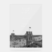 New York City Destination NYC Wedding Welcome Acrylschild (Vorderseite)