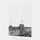 New York City Destination NYC Wedding Welcome Acrylschild (Winkel)