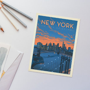 New York City   Die Stadt der Träume Postkarte