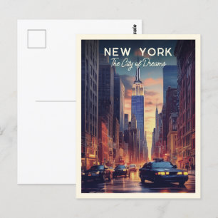 New York City Die Stadt der Träume Postkarte