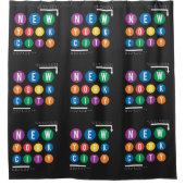 New York City Duschvorhang (Vorderseite)