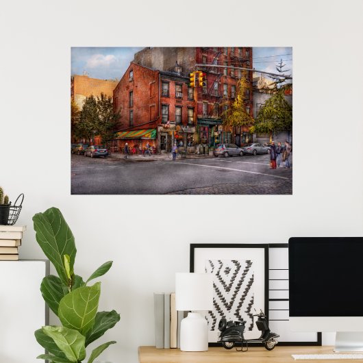 New York - City - Ecke One way & This way Poster (Heimbüro)