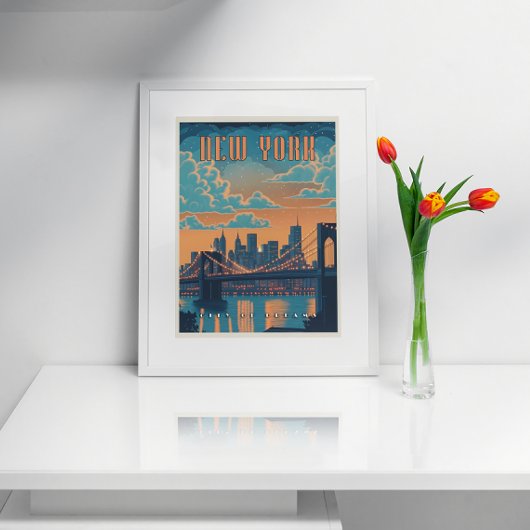 New York City - Eine Vintage Freude Poster
