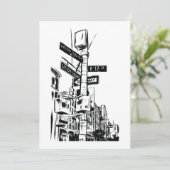 New York City Einladung (Stehend Vorderseite)