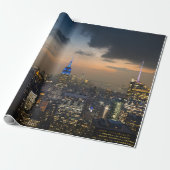 New York City Empire State Gebäude Iconic Poster Geschenkpapier (Ungerollt)