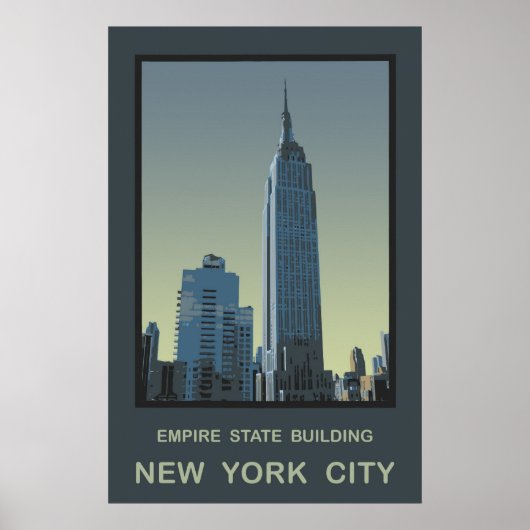 New York City Empire State Gebäude Poster (Vorne)