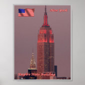 New York City - Empire State Gebäude - USA - Poster (Vorne)