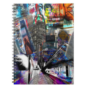 New York City Empire State Graffiti iPhone Pro Notizblock