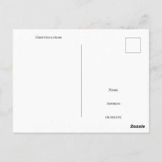 New York City farbenfroh, moderne künstlerische Po Postkarte (Rückseite)