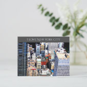 New York City farbenfrohe moderne Architektur Post Postkarte (Stehend Vorderseite)