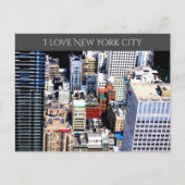 New York City farbenfrohe moderne Architektur Post Postkarte (Vorderseite)