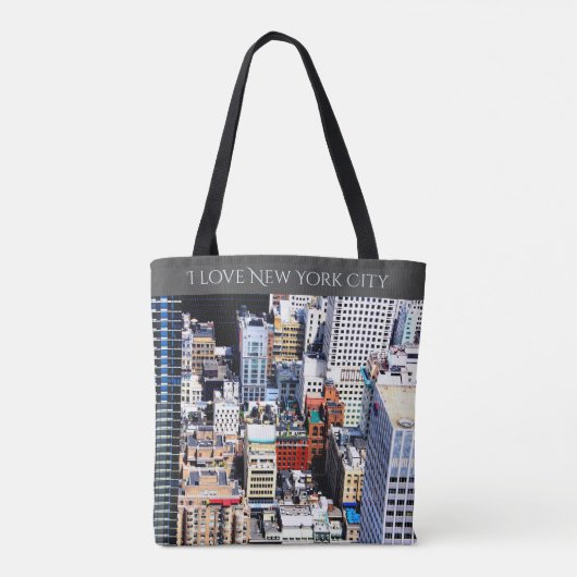 New York City farbenfrohe moderne Dekoration Tasche (Rückseite)