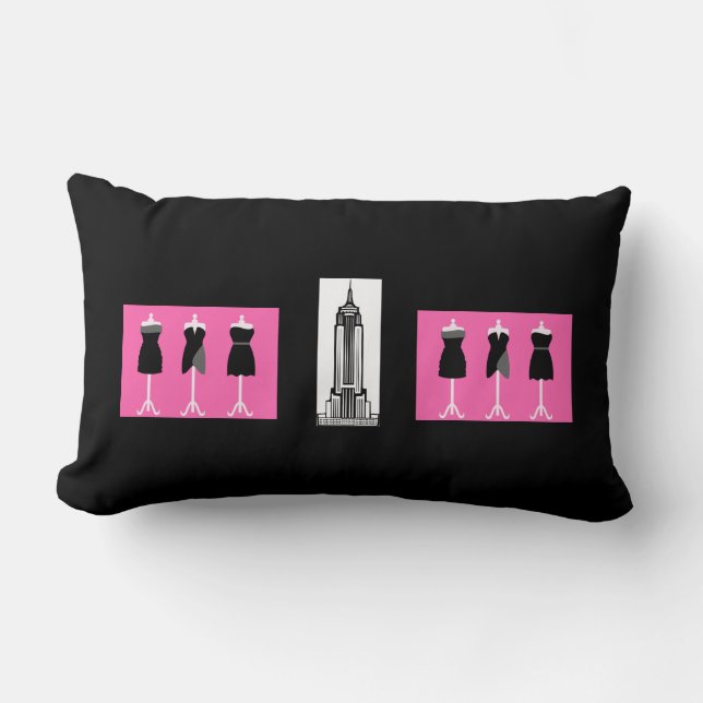 New York City Fashion Pillow Lendenkissen (Vorderseite)