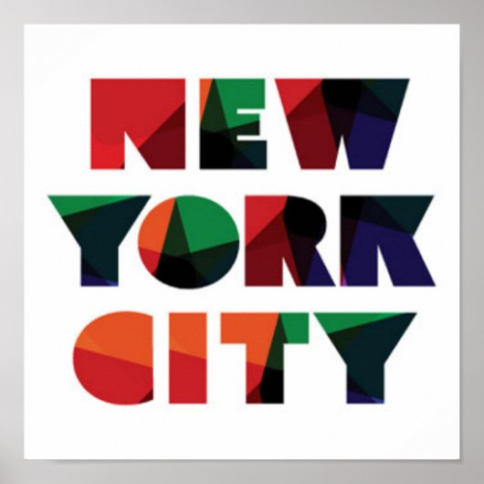 New York City | FettTypografie Poster (Vorne)