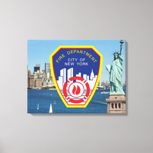 New York City Fire Department Leinwanddruck (Vorderseite)