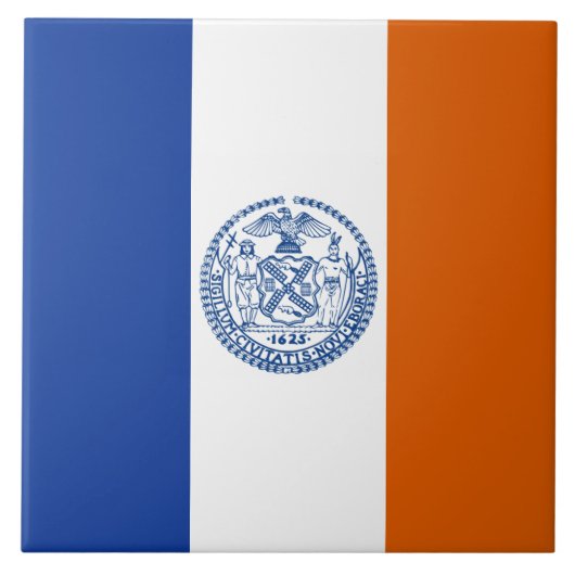 New York City Flag Fliese (Vorderseite)