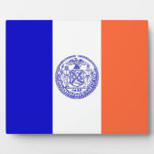 New York City Flag Plaque Fotoplatte (Vorderseite)