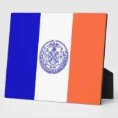 New York City Flag Plaque Fotoplatte (Seite)