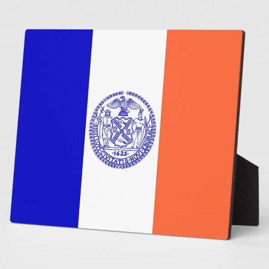 New York City Flag Plaque Fotoplatte (Seite)