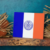 New York City Flag Plaque Fotoplatte (Seite)
