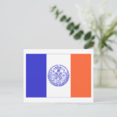 New York City Flag Postkarte (Stehend Vorderseite)