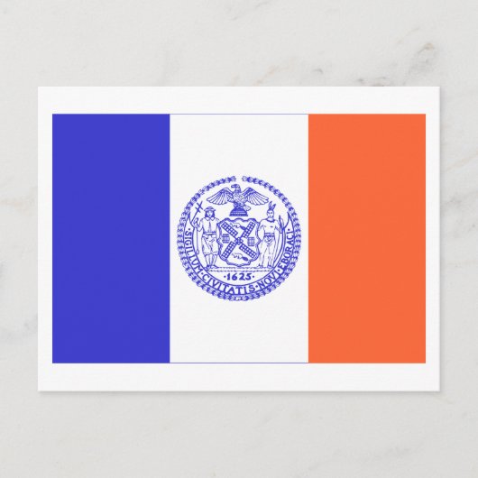 New York City Flag Postkarte (Vorderseite)