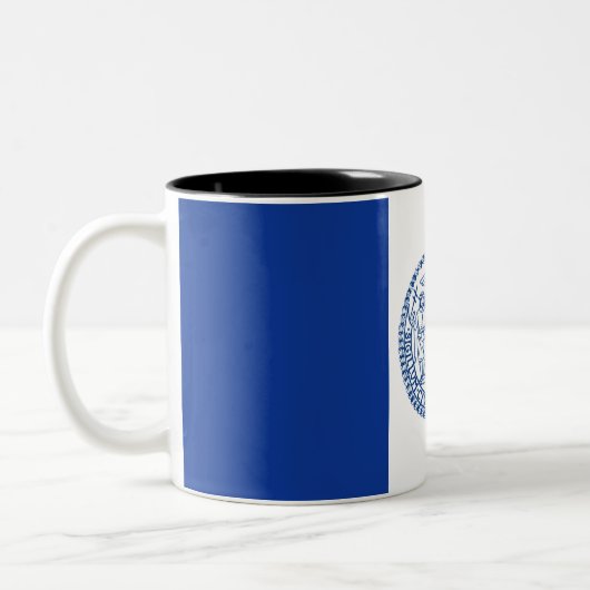 New York City Flag Zweifarbige Tasse (Links)