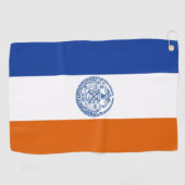 New York City-Flagge Golfhandtuch (Horizontal)