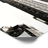 New York City - Flatiron Gebäude and Clock Poster (Ecke)