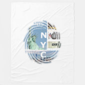 New York City Fleecedecke (Vorderseite)
