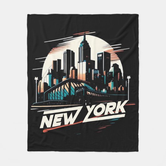 New York City Fleecedecke (Vorderseite)
