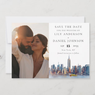 New York City Foto Hochzeit in Urlaubsort Save The Date