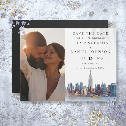 New York City Foto Wedding Save the Date Magneteinladung