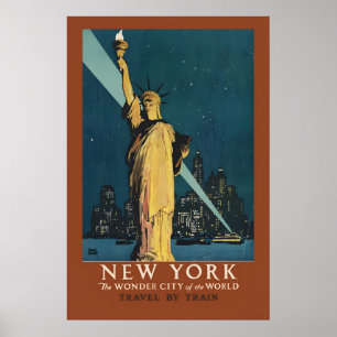 New York City - Freiheitsstatue 1930er Jahre Vinta Poster