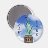 New York City, Freiheitsstatue, Magnet (Vorderseite/Rückseite)
