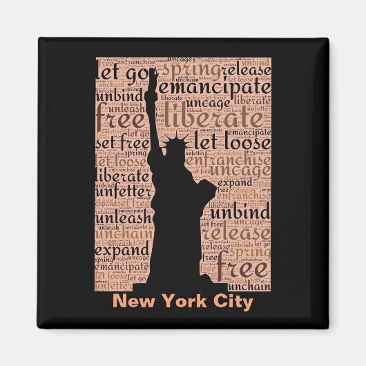 New York City Freiheitsstatue Magnet (Vorne)