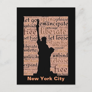 New York City Freiheitsstatue Postkarte