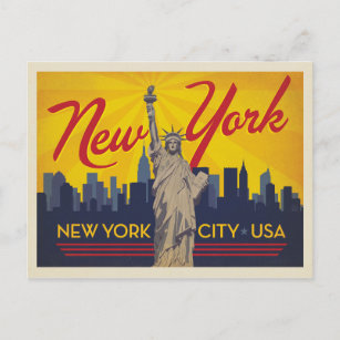New York City   Freiheitsstatue Postkarte