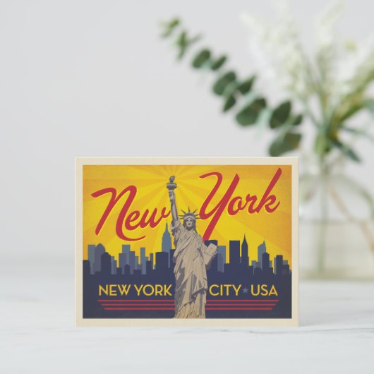 New York City | Freiheitsstatue Postkarte (Stehend Vorderseite)