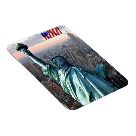 New York City - Freiheitsstatue - Vereinigte Staat Magnet (Rechte Seite)