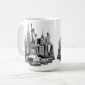 New York City Gebäude Architektur Kunst Kaffeetasse (Vorderseite Links)