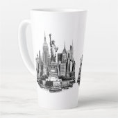 New York City Gebäude Architektur Kunst Milchtasse (Linke Ecke)