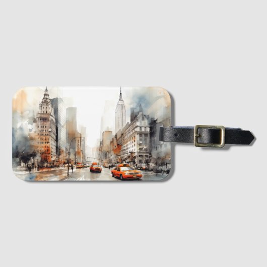 New York City Gepäckanhänger (Vorderseite (Horizontal))