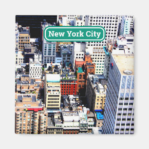 New York City Geschenk Souvenir Dekoration farbenf Magnet