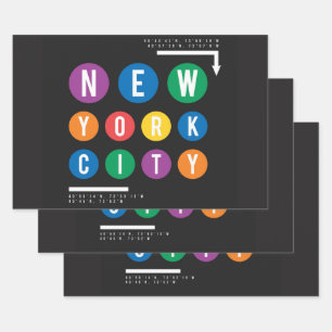 New York City Geschenkpapier Set