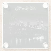 New York City Glasuntersetzer (Rückseite)