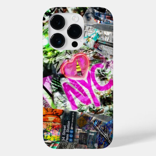 New York City Graffiti Empire State iPhone Case (Rückseite)