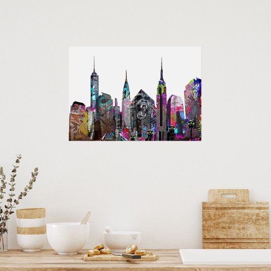 New York City Graffiti Poster (Küche)